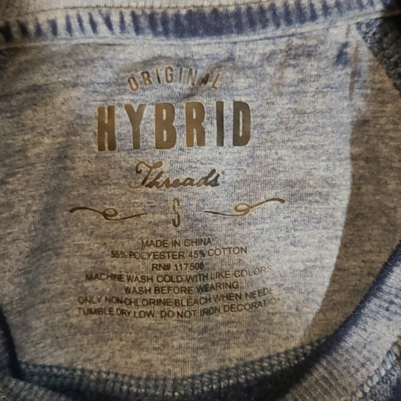 Fuzzy Blue thin Sweatshirt Crewneck - Picture 3 of 3